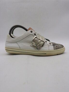 Franco Cuadra Women's Size Mex 25 US 8 Python Snakeskin Laceless Sneakers